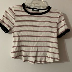 striped crop top